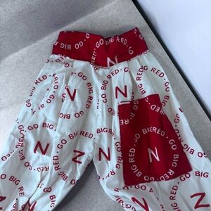 Nebraska Go Big Red Huskers Pants for Baby Dolls‎